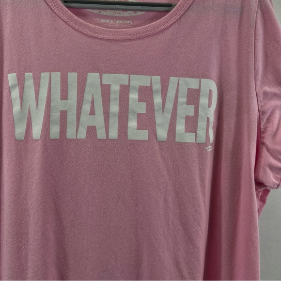 Whatever Classic Fit Pink Cotton Ringer Cluless Tee 0794 - Picture 4 of 11